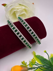 CZ Emerald Green Openable Bangle