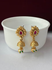 Antique Layered Mint Green Necklace Set