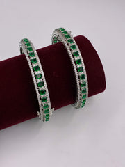 CZ Emerald Green Openable Bangle