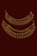 Antique Three tier designer Ear chain