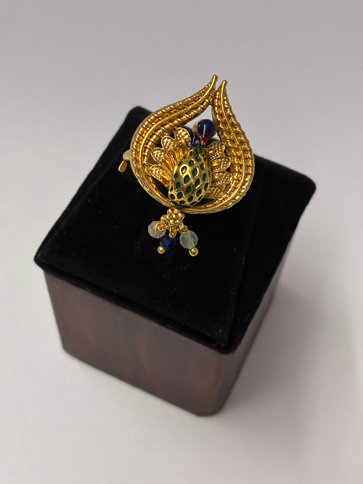 Antique Peacock Finger Ring