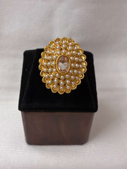 Antique Traditional Moti Finger Ring