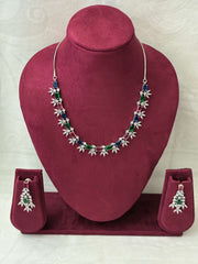 CZ Designer Multi Colour Necklace Set