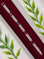 CZ Royal Ruby Bracelet