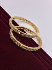 CZ Dual tone gleam Bangle