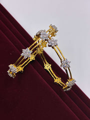 CZ bloom designer Bangle