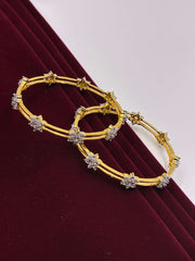CZ bloom designer Bangle