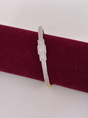 CZ Sterling Stone Studded openable Kada