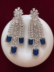 CZ Blue  Layered Necklace Set