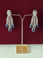 CZ Blue  Layered Necklace Set