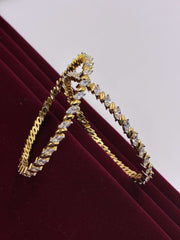 CZ sparkle line Bangle