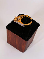 CZ Princess cut adjustable Finger Ring