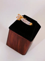 CZ Princess cut adjustable Finger Ring