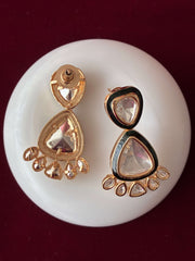 Kundan Emerald Green Meenakari Necklace set