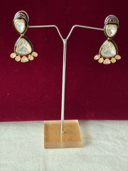 Kundan Emerald Green Meenakari Necklace set