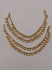 Antique Two tier Drop designer Ear chain