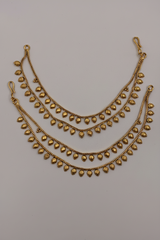 Antique Two tier Drop designer Ear chain