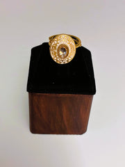 Antique white meenakari Finger Ring