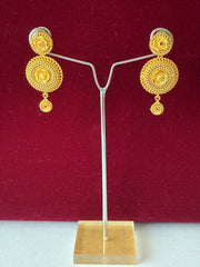 Elegant Long Necklace Set with Gold Plating