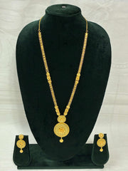 Elegant Long Necklace Set with Gold Plating