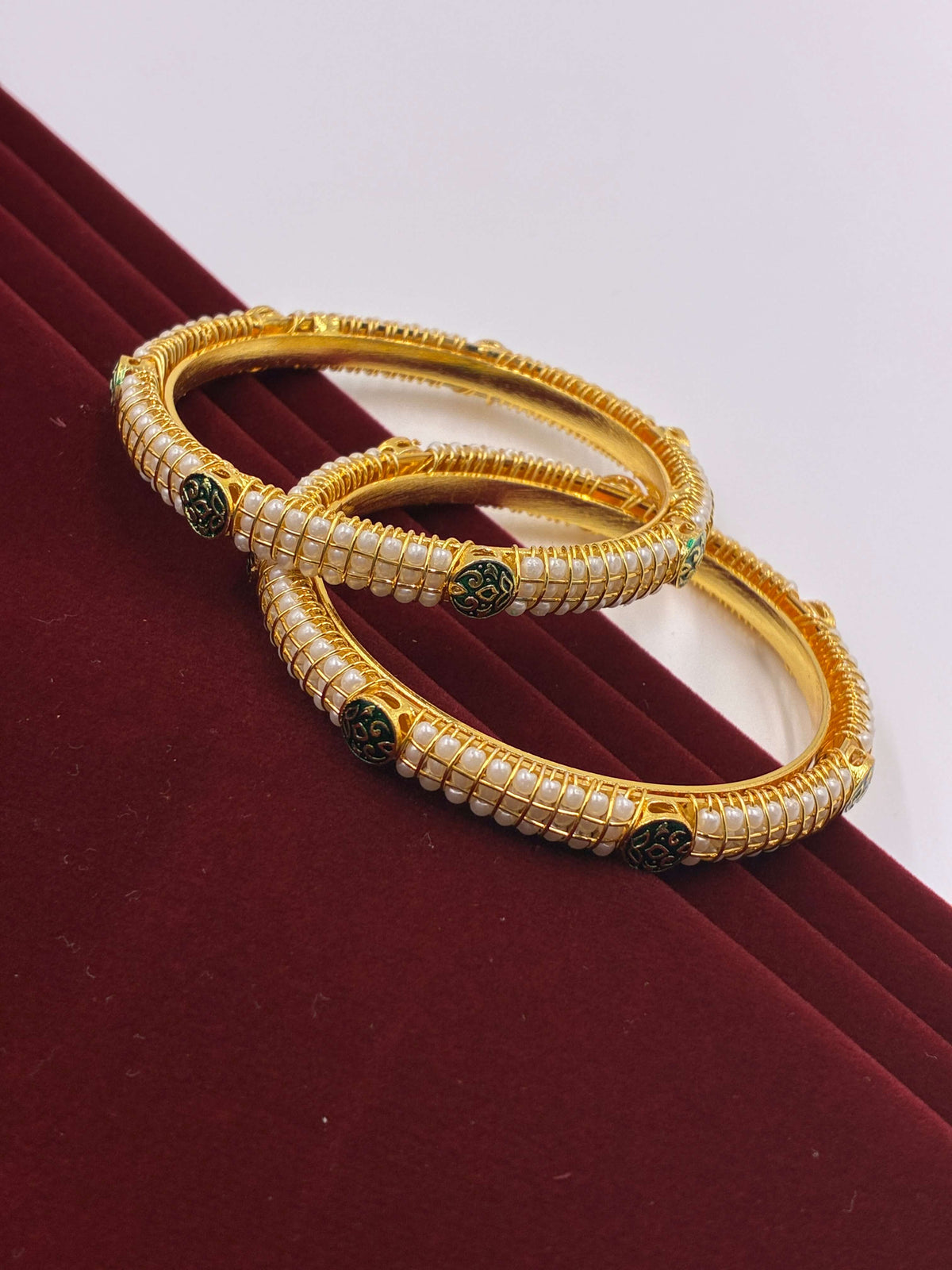 Pearl Meenakari Bangle