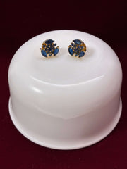 CZ Royal Blue Tiny Trinket Stud