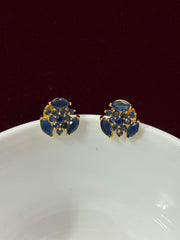 CZ Royal Blue Tiny Trinket Stud