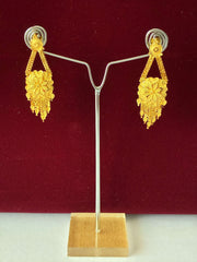 Long Layered Necklace Set with Gold Plating