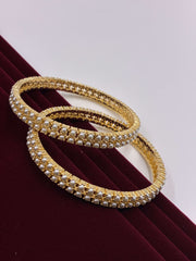 Pearl two line Bangle