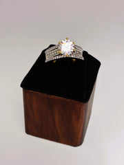 CZ silver touch round cut Finger Ring