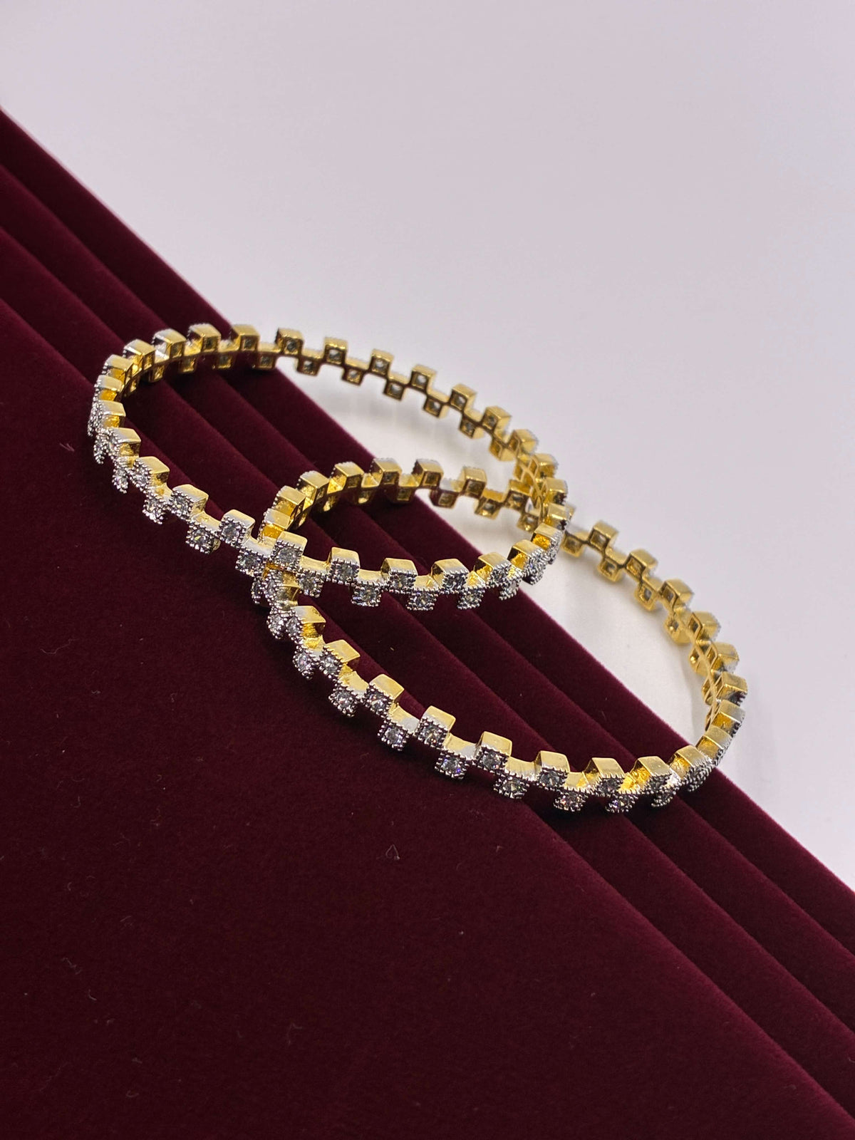 CZ Alternate Luxe Line Bangle