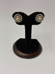 CZ Dual tone Stupendous Round Stud