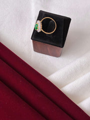 CZ Emerald Green Elegant Finger Ring