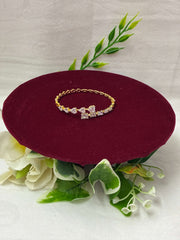 CZ Stretchable Multi Hearts Kada