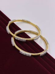 CZ intermittent sparkle line Bangle