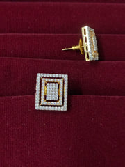 CZ Rectangular designer Stud