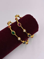 Antique Multicoloured Designer Bangle
