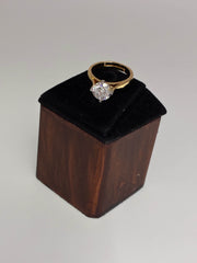 CZ classic Solitaire Finger Ring