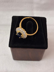 CZ Royal Blue Elegant Finger Ring
