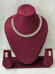 CZ Trending Dual Tone Necklace Set
