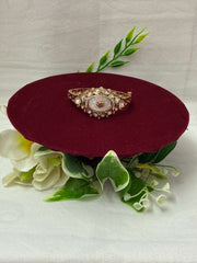 Kundan Openable Mother of Pearl Kada