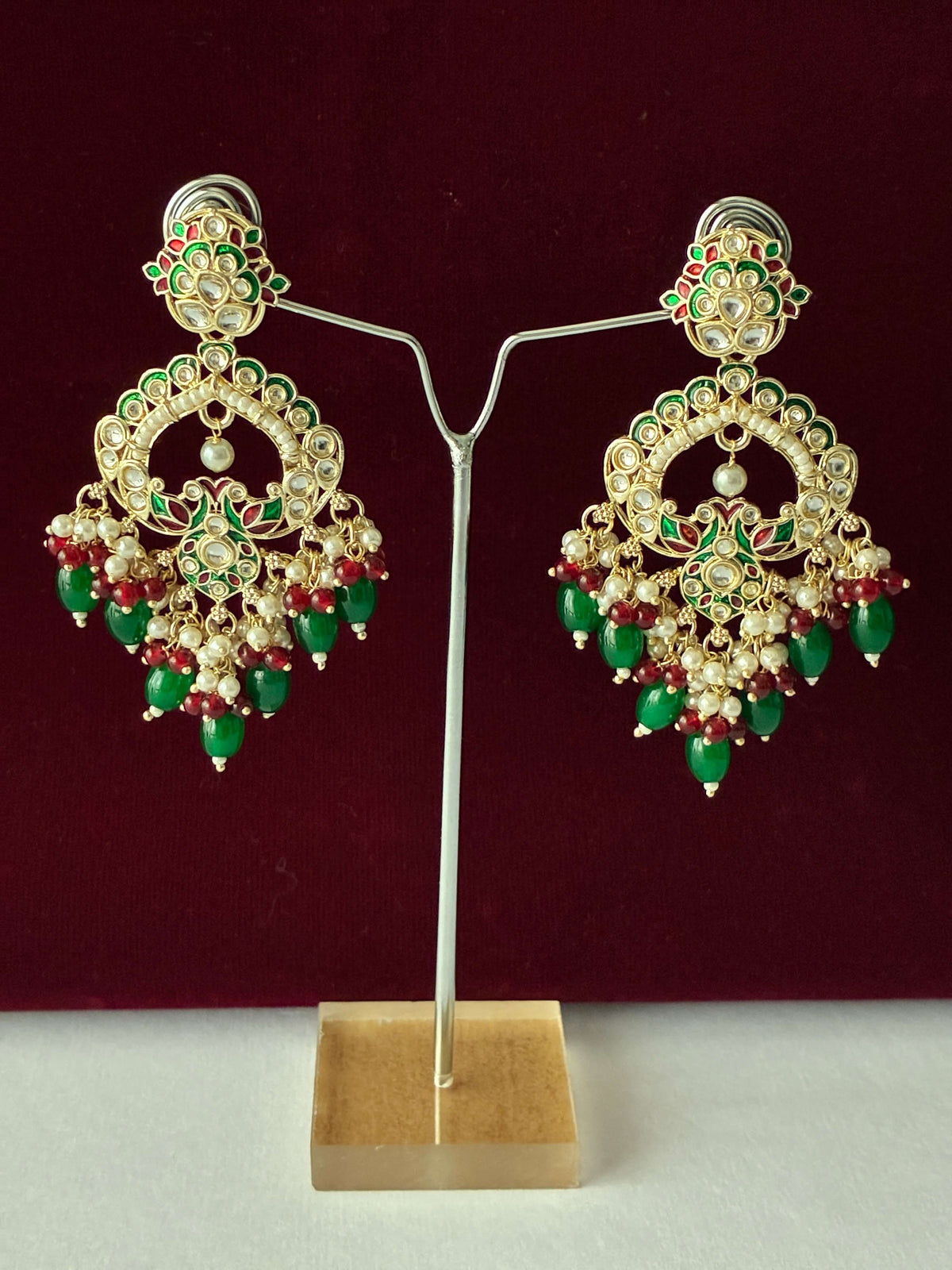 Indo Western Meenakari Earring