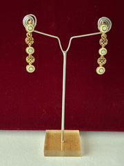 Indo Western White Meenakari  Earring