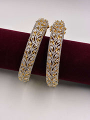 CZ Broad Glorious Openable Bangle