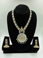 Oxidised Dual tone Designer Necklace Set