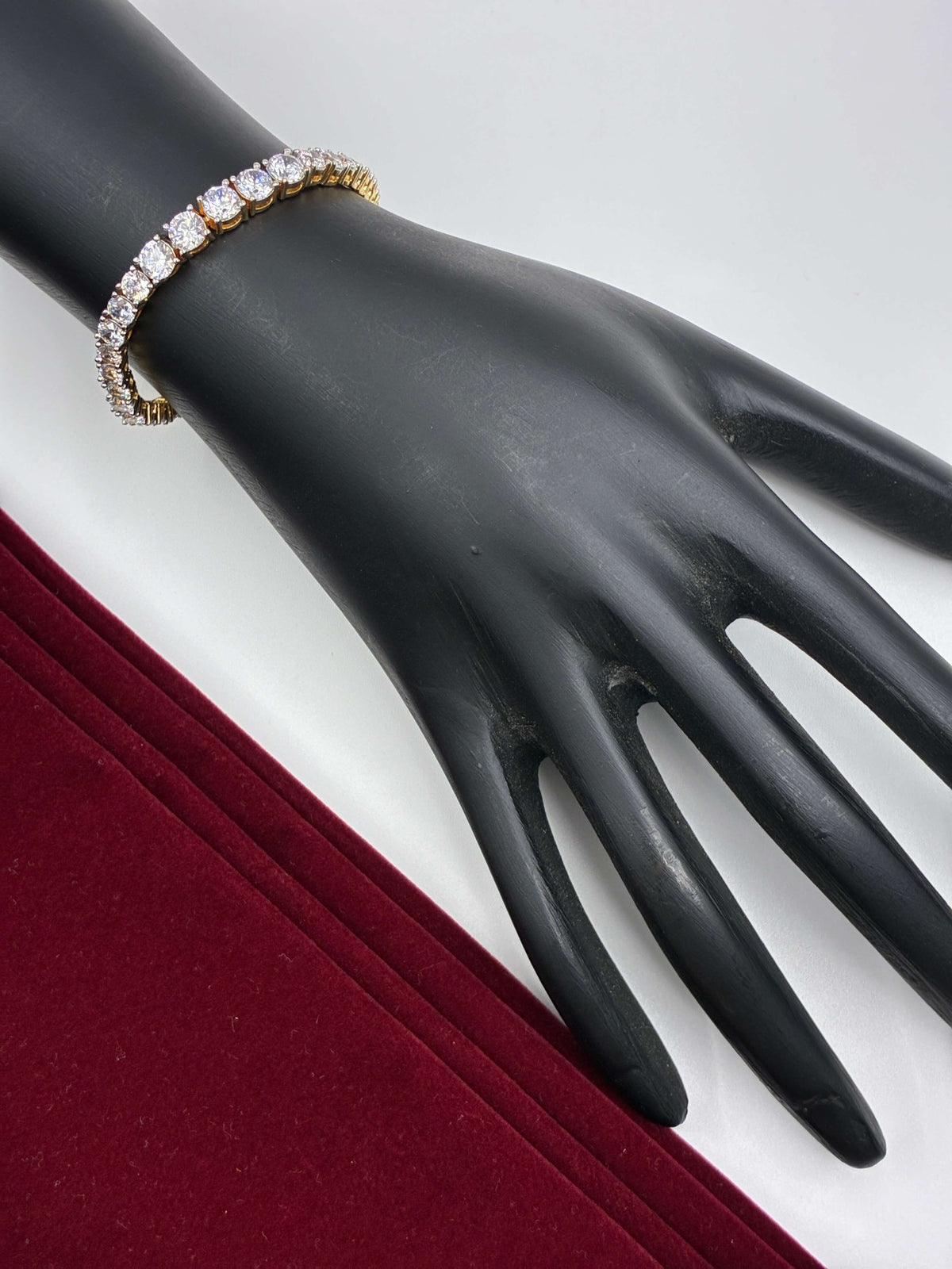 CZ Two tone Single Line Bracelet