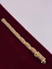 CZ Two tone Gajra Design Bracelet