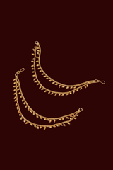 Antique Two tier Ghungroo Ear chain