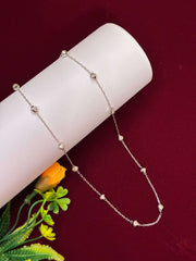 Silver tone ball chain