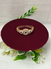 Kundan Openable Emerald Green Polki Kada